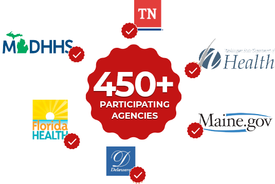 Over 450 participating agencies